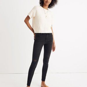 Madewell Lace Back Sweater Tee Size Medium NWOT